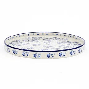 Talerz płytki z wysokim rantem E93 25,5 cm <br> 3206X Błękitny Ogród